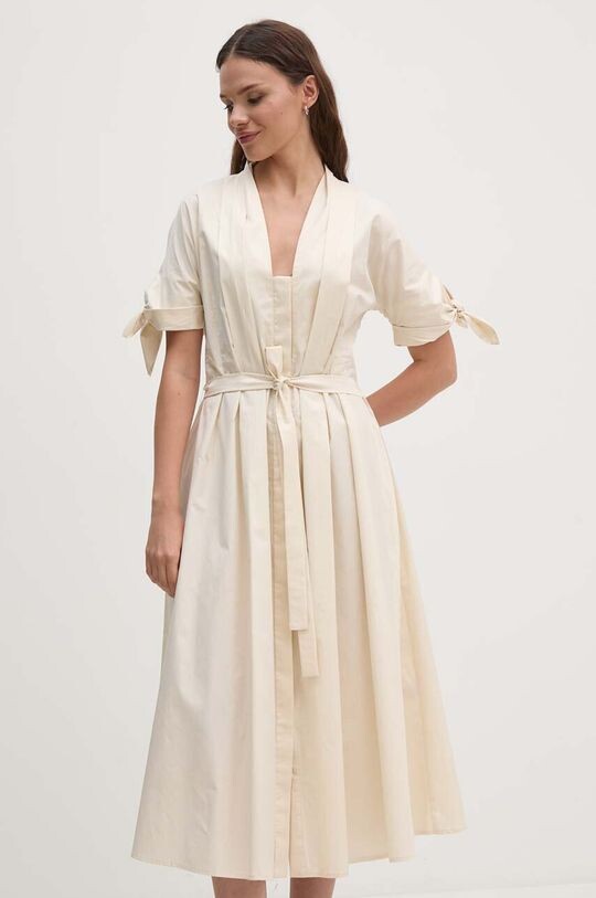 Хлопковое платье Sandro Ferrone, бежевый
Хлопковое платье Sandro Ferrone, бежевый