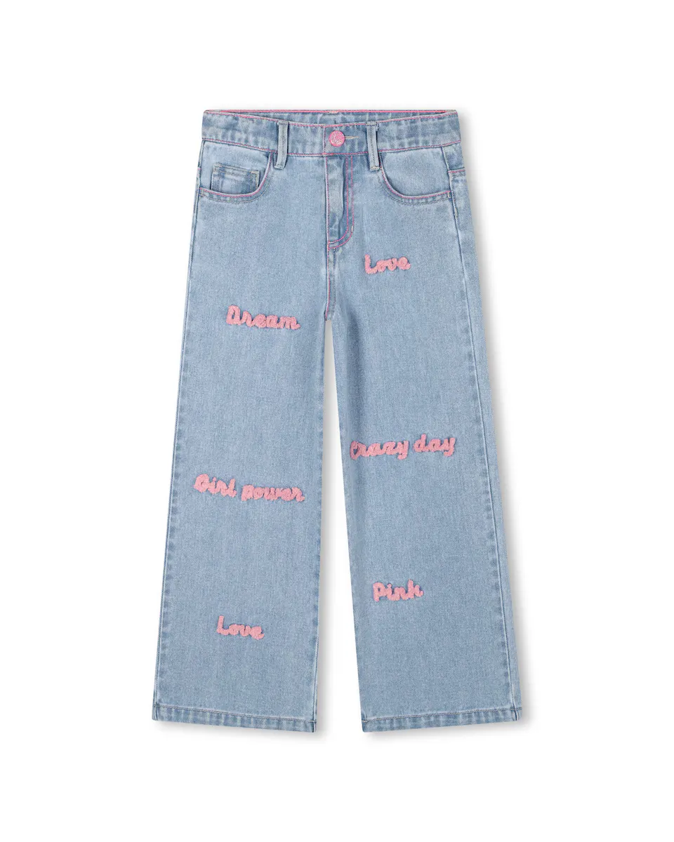 Детские ковбойские джинсы синего цвета из хлопка Billieblush, светло-голубой
Детские ковбойские джинсы синего цвета из хлопка Billieblush, светло-голубой