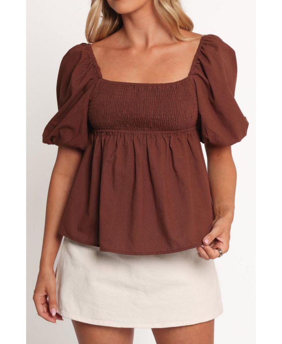 Женская блузка Jemima с пышными рукавами Petal and Pup, Chocolate
Женская блузка Jemima с пышными рукавами Petal and Pup, Chocolate