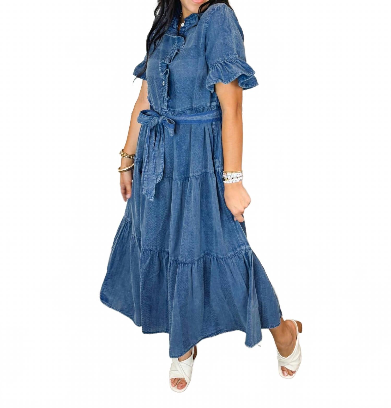 Индиго миди платье Go To Ivy Jane
Индиго миди платье Go To Ivy Jane