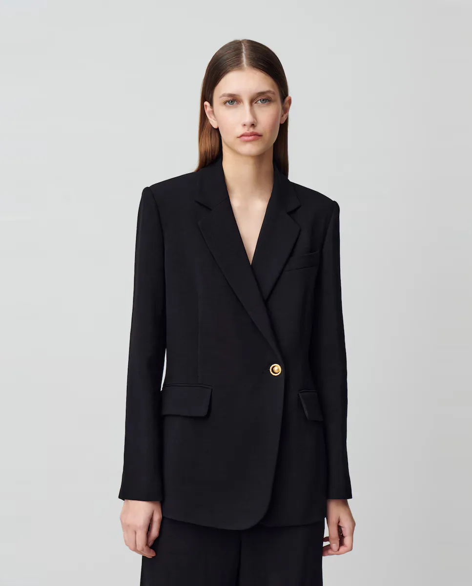 Женский двубортный блейзер с застежкой на пуговицы Claudie Pierlot, чёрный
Женский двубортный блейзер с застежкой на пуговицы Claudie Pierlot, чёрный
