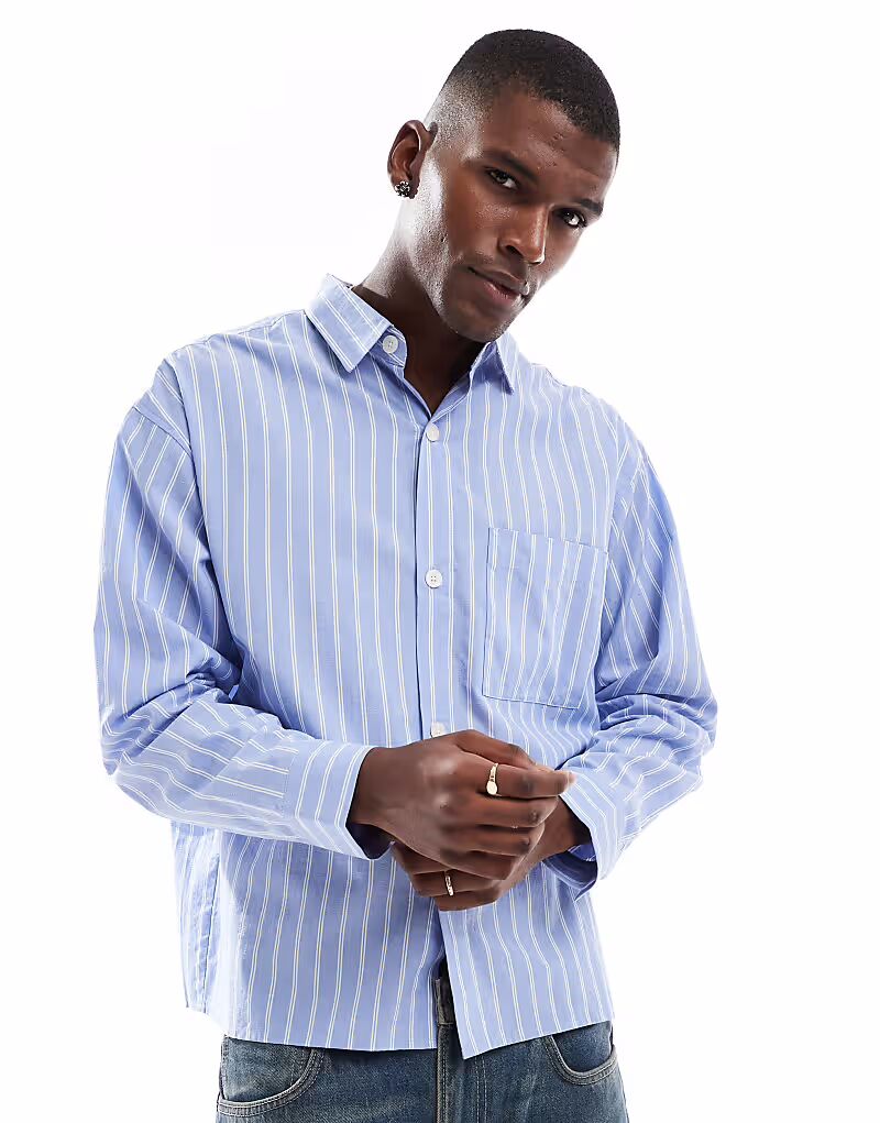 Cotton:On рубашка с длинными рукавами от Hampton в нежную синюю полоску
Cotton:On рубашка с длинными рукавами от Hampton в нежную синюю полоску