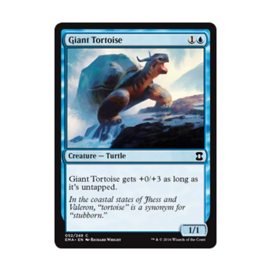 CCG Гигантская черепаха (C) (фольга), MTG - Eternal Masters 
CCG Гигантская черепаха (C) (фольга), MTG - Eternal Masters