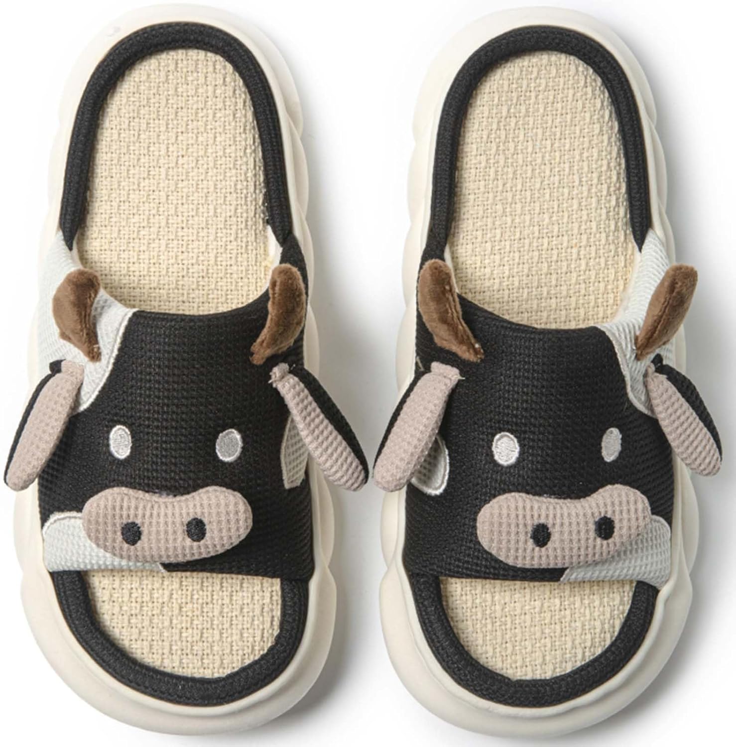 Тапочки с коровой Aucomfo, животные тапочки для женщин и мужчин, для дома и улицы, для спальни, мягкие и пушистые, забавные тапочки, подарки с коровой, черный
Тапочки с коровой Aucomfo, животные тапочки для женщин и мужчин, для дома и улицы, для спальни, мягкие и пушистые, забавные тапочки, подарки с коровой, черный