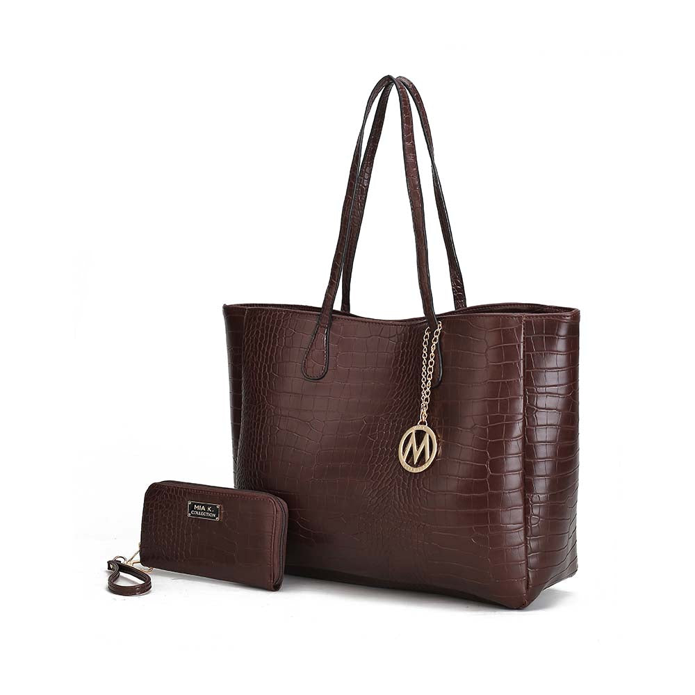 Сет "Sadie" - вместительная сумка-тоут и кошелек MKF Collection By Mia K., Coffee
Сет "Sadie" - вместительная сумка-тоут и кошелек MKF Collection By Mia K., Coffee