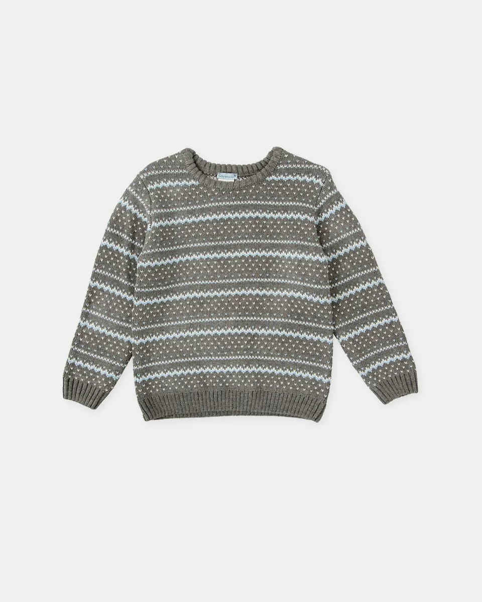 Детский трикотажный джемпер с серыми полосками Tutto Piccolo, серый
Детский трикотажный джемпер с серыми полосками Tutto Piccolo, серый