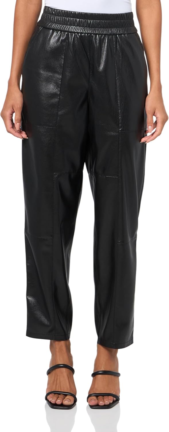 Женские кожаные джоггеры BOSS Taiya Friendly, Black Oil
Женские кожаные джоггеры BOSS Taiya Friendly, Black Oil