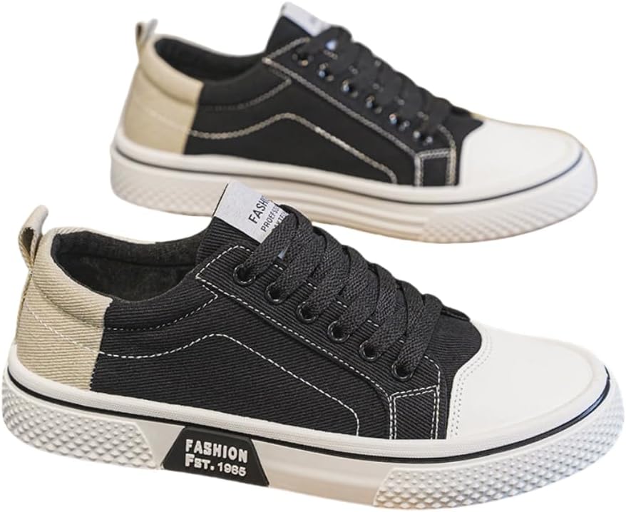 Мужские кеды из ткани, дышащие низкие кроссовки на шнуровке с нескользящей подошвой, повседневная модная обувь для мужчин Hhhchpm, черный
Мужские кеды из ткани, дышащие низкие кроссовки на шнуровке с нескользящей подошвой, повседневная модная обувь для мужчин Hhhchpm, черный