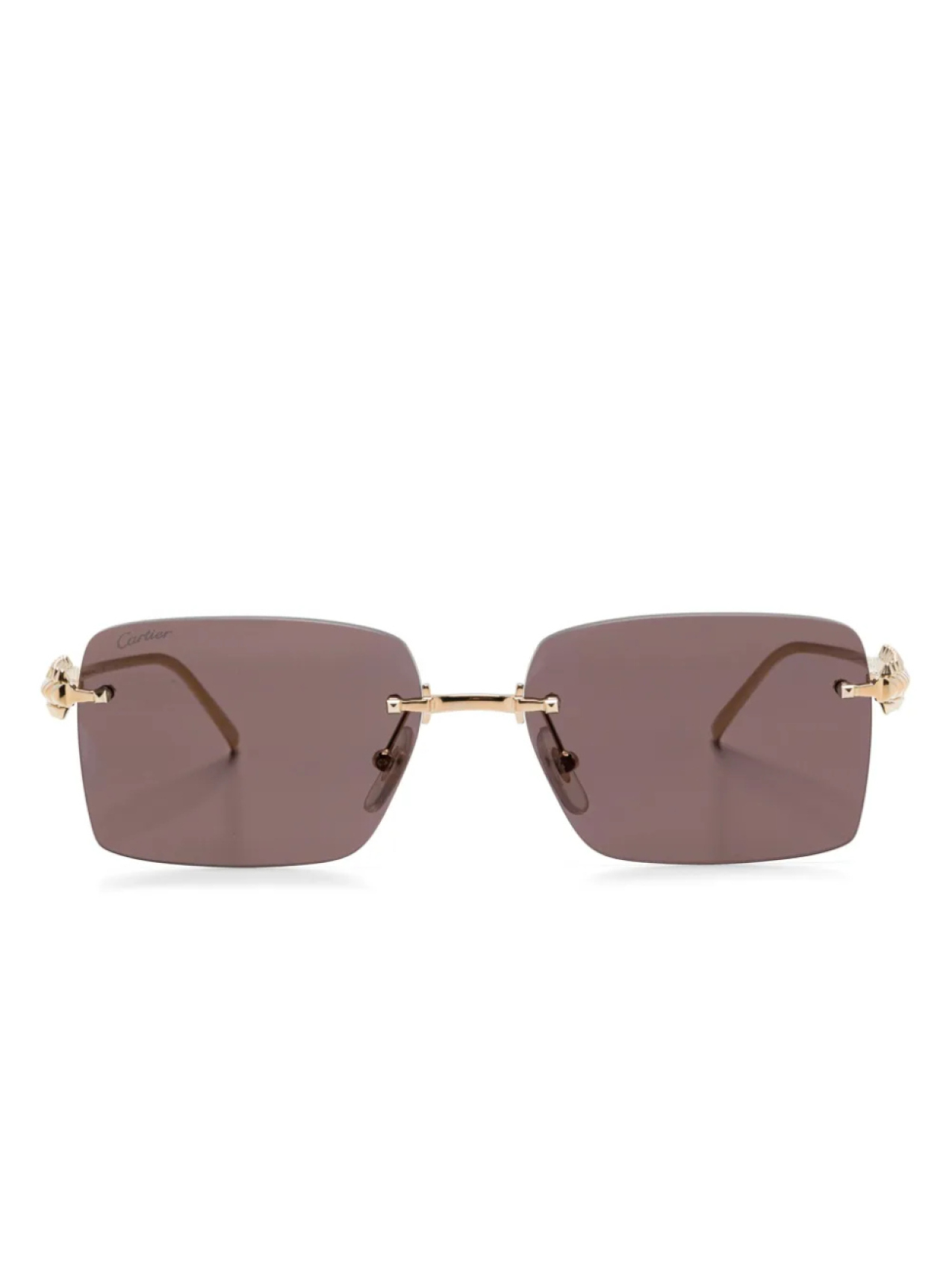Солнцезащитные очки в прямоугольной оправе Cartier Eyewear, золотой
Солнцезащитные очки в прямоугольной оправе Cartier Eyewear, золотой
