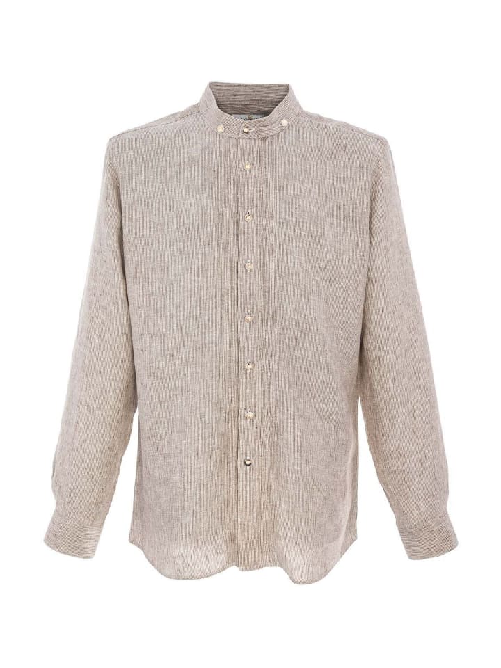 Almsach Рубашка с воротником-стойкой 175LI коричневого цвета
Almsach Рубашка с воротником-стойкой 175LI коричневого цвета