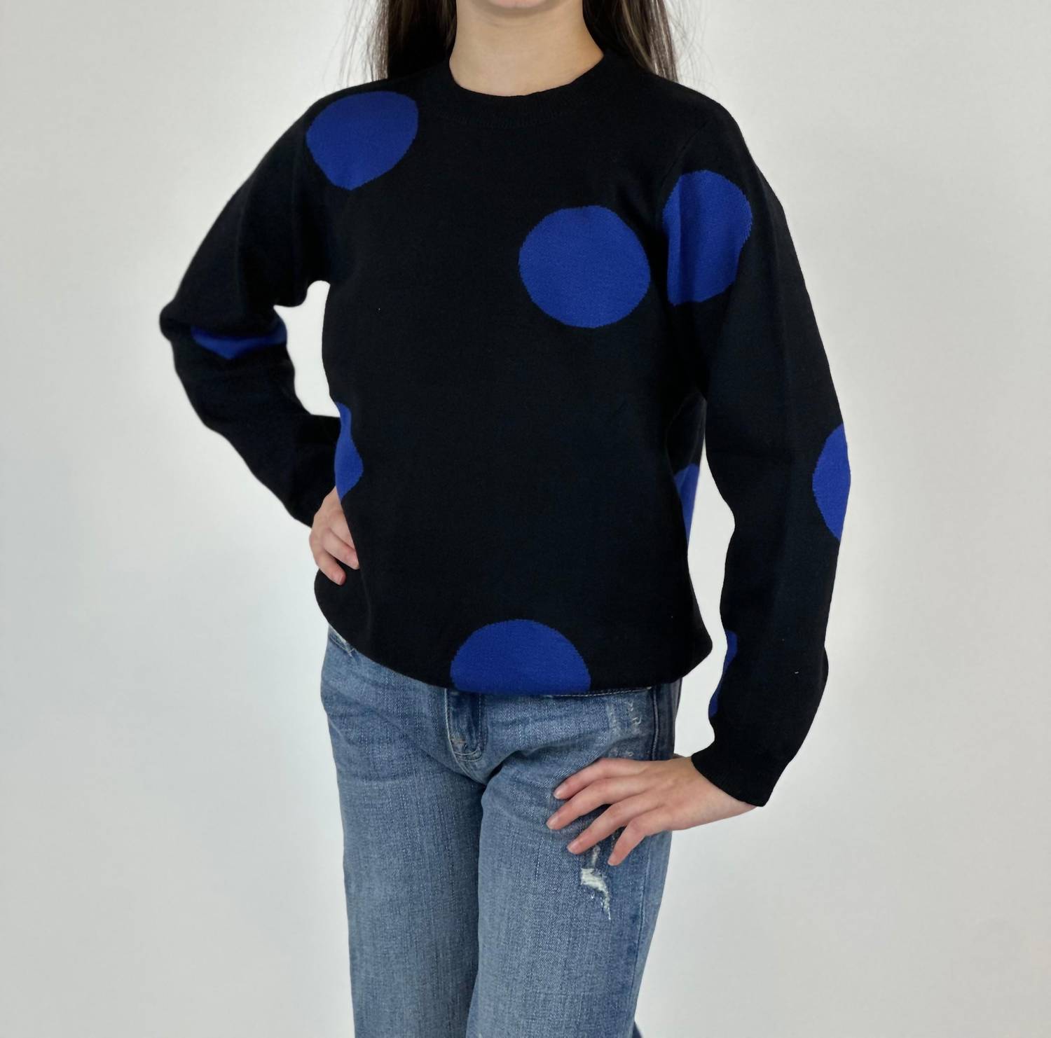 Детский свитер в горошек синий Compania Fantastica
Детский свитер в горошек синий Compania Fantastica