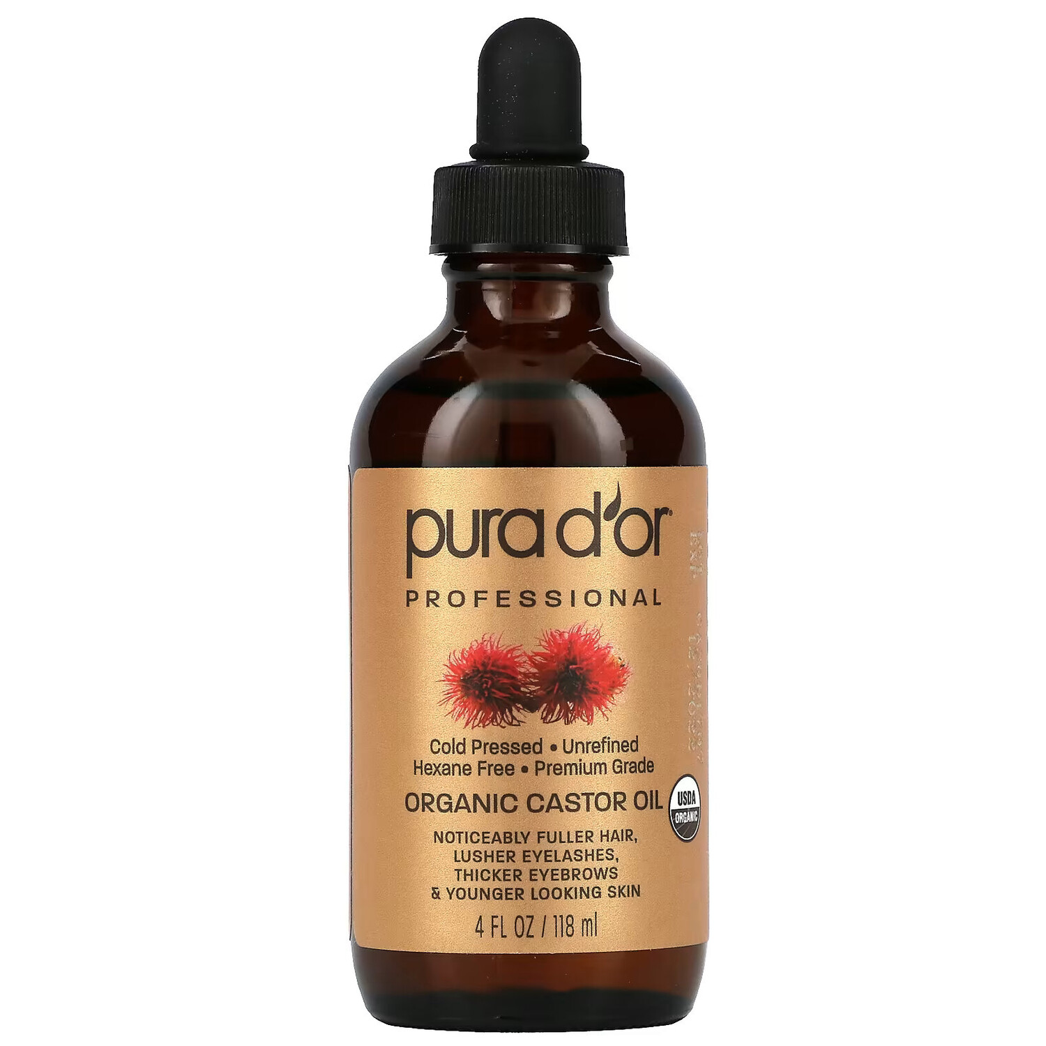 Pura D'or, Professional, органическое касторовое масло, 118 мл (4 жидк. Унции)
Pura D'or, Professional, органическое касторовое масло, 118 мл (4 жидк. Унции)