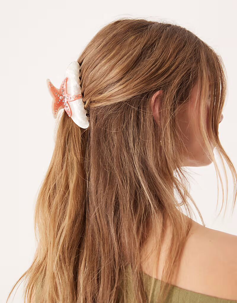 Заколка-краб с рисунком морской звезды Asos Design
Заколка-краб с рисунком морской звезды Asos Design