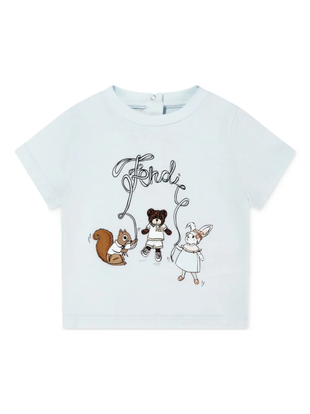 Футболка с вышивкой Fendi Kids, синий
Футболка с вышивкой Fendi Kids, синий