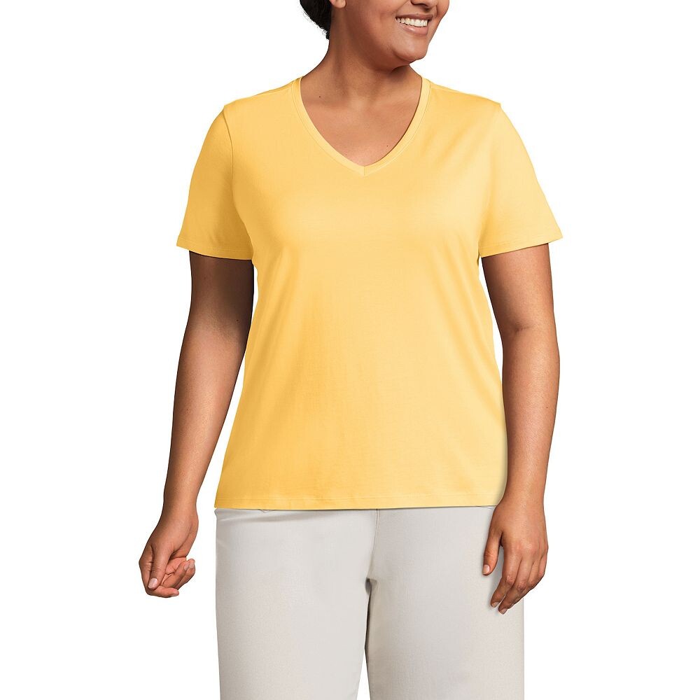 Хлопковая футболка большого размера Lands' End свободного кроя Supima с v-образным вырезом, цвет Simply Yellow
Хлопковая футболка большого размера Lands' End свободного кроя Supima с v-образным вырезом, цвет Simply Yellow