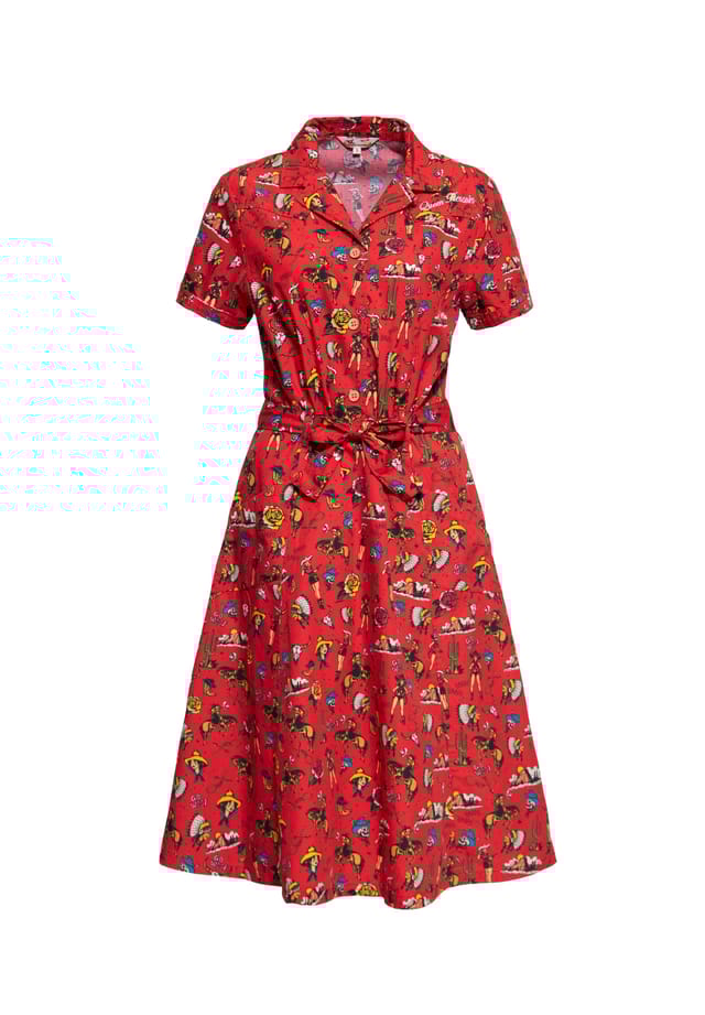 Летнее платье с принтом по всей поверхности в стиле вестерн вестерн старой школы Queen Kerosin, красный
Летнее платье с принтом по всей поверхности в стиле вестерн вестерн старой школы Queen Kerosin, красный