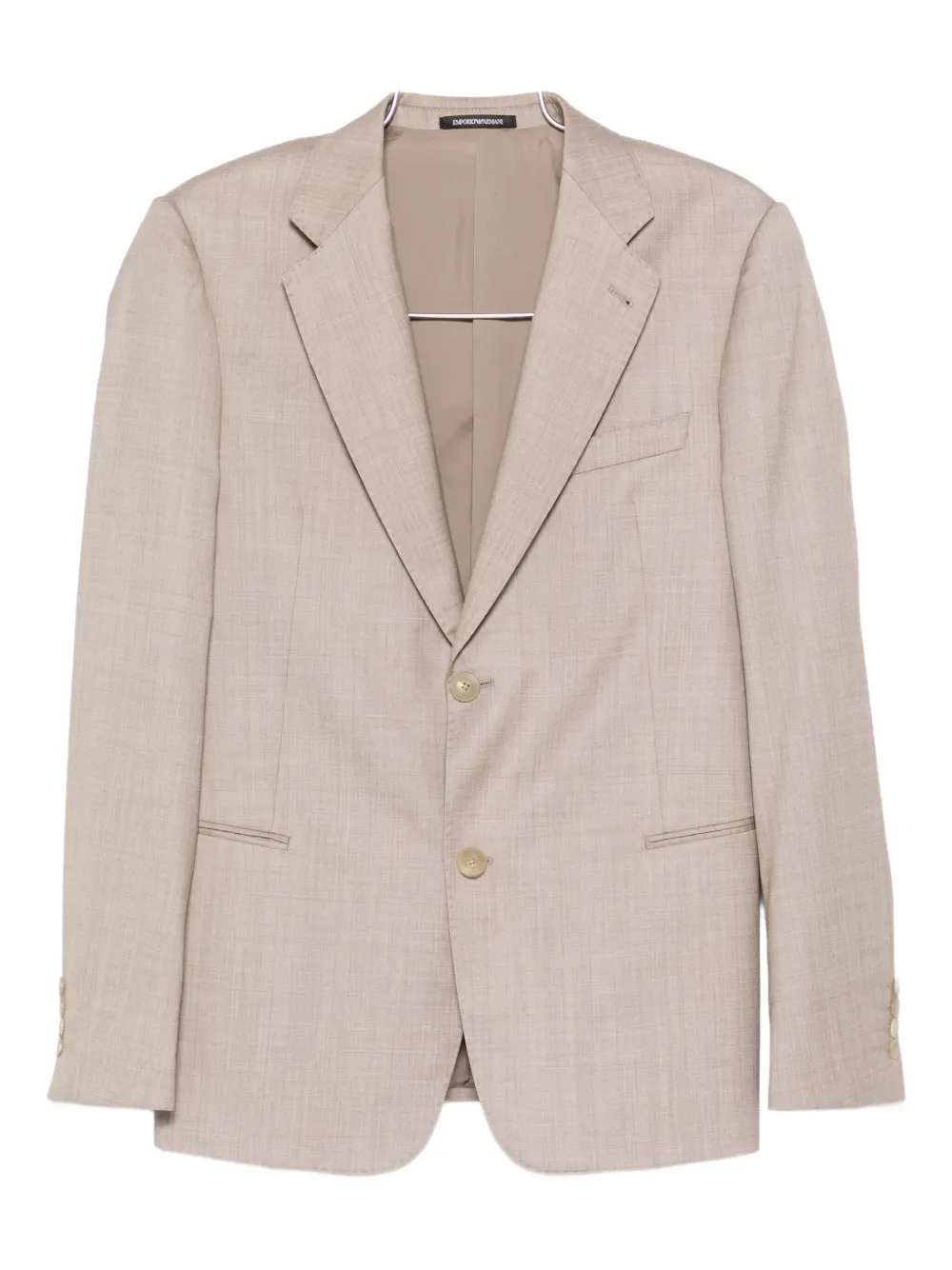 Однобортный костюм с заостренными лацканами EMPORIO ARMANI, коричневый
Однобортный костюм с заостренными лацканами EMPORIO ARMANI, коричневый