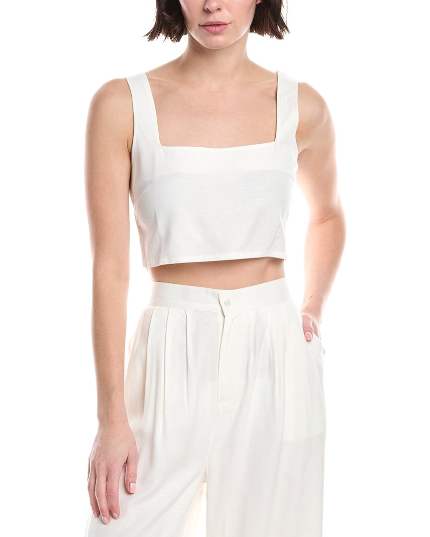 Топ La Porte из льняной смеси свободного кроя, белый
Топ La Porte из льняной смеси свободного кроя, белый