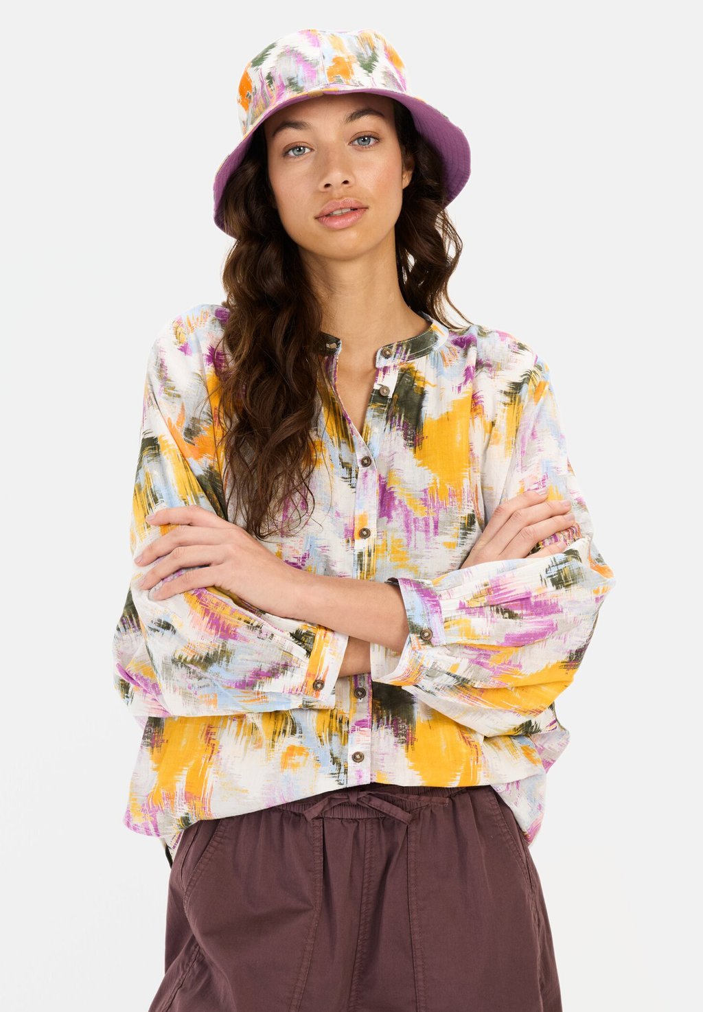 Блузка на пуговицах camel active, мультиколор
Блузка на пуговицах camel active, мультиколор