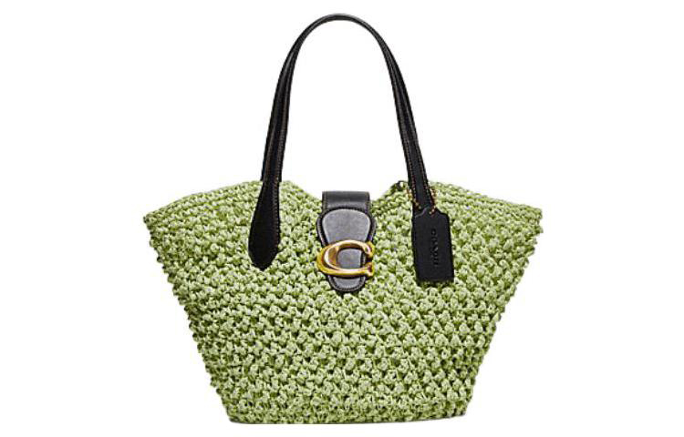 COACH Сумка-шоппер из соломки среднего размера женская бирюзовая
COACH Сумка-шоппер из соломки среднего размера женская бирюзовая