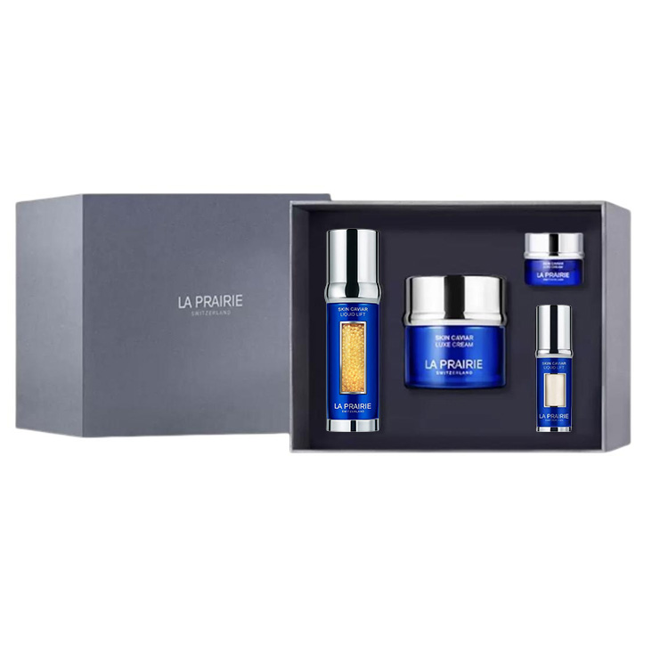 Набор для ухода за кожей с экстрактом икры LAIPONI успокаивающий подтягивающий комплект из четырех предметов LA PRAIRIE
Набор для ухода за кожей с экстрактом икры LAIPONI успокаивающий подтягивающий комплект из четырех предметов LA PRAIRIE