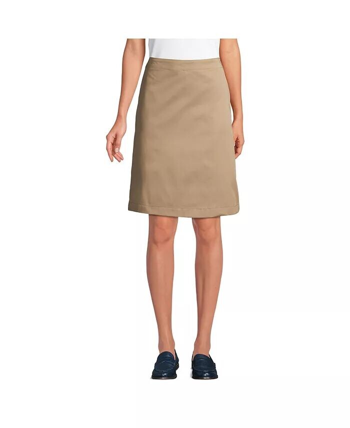 Женская смешанная юбка-чинос до колена Lands' End, бежевый
Женская смешанная юбка-чинос до колена Lands' End, бежевый