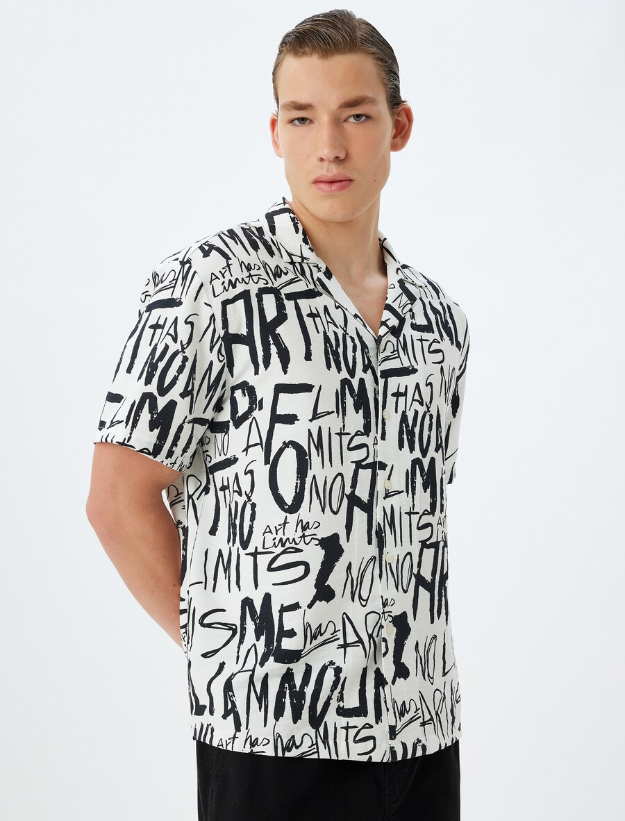 Рубашка обычного кроя на пуговицах Koton, белый
Рубашка обычного кроя на пуговицах Koton, белый