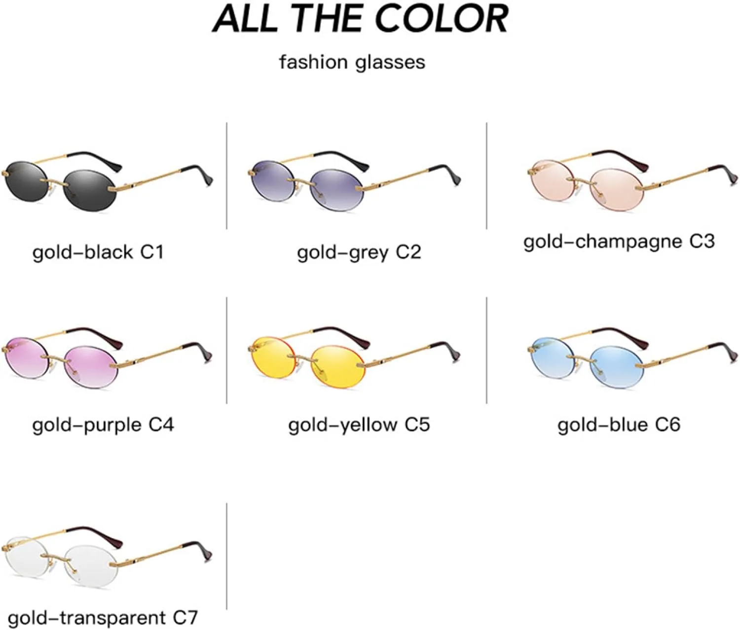 Мужские солнцезащитные очки без оправы в стиле панк, женские солнцезащитные очки, женские очки с защитой от УФ-излучения UV400 SZVVBKK, C3 Gold Champagne
Мужские солнцезащитные очки без оправы в стиле панк, женские солнцезащитные очки, женские очки с защитой от УФ-излучения UV400 SZVVBKK, C3 Gold Champagne