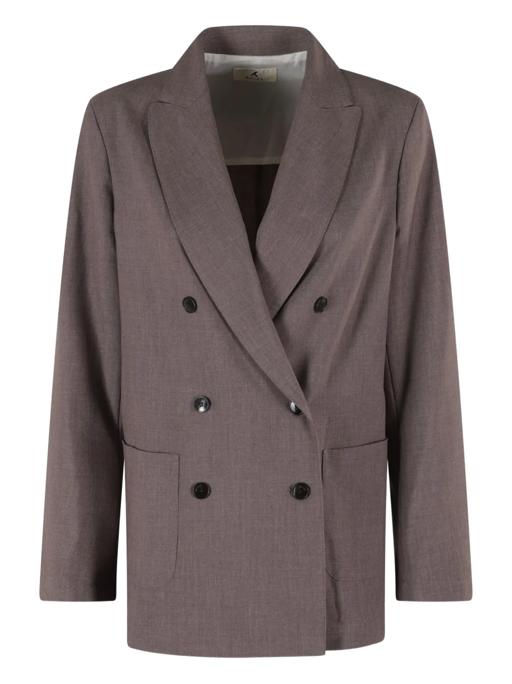 Двубортный блейзер с накладными карманами Myths, коричневый
Двубортный блейзер с накладными карманами Myths, коричневый