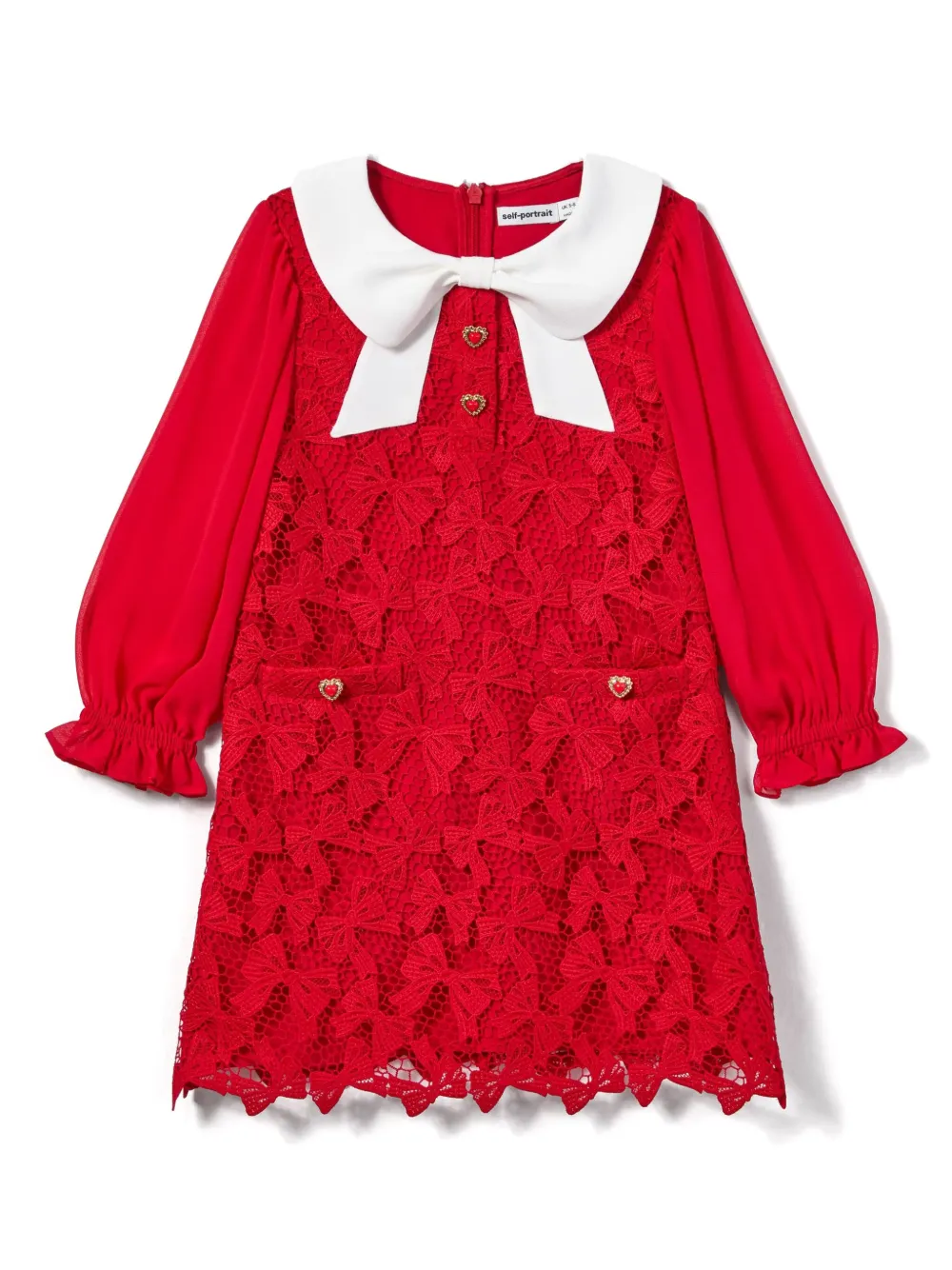Платье с бантом Self-Portrait Kids, красный
Платье с бантом Self-Portrait Kids, красный
