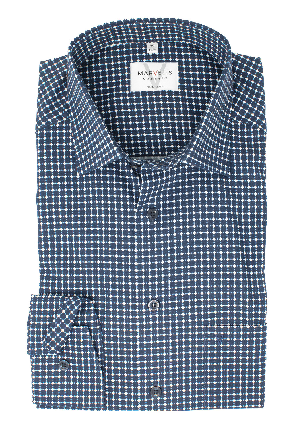 Рубашка MARVELIS Modern Fit Business, морской
Рубашка MARVELIS Modern Fit Business, морской