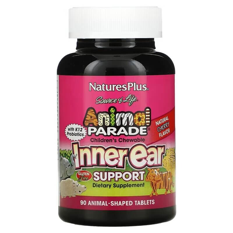 Детская жевательная формула NaturesPlus для поддержки внутреннего уха, 90 таблеток
Детская жевательная формула NaturesPlus для поддержки внутреннего уха, 90 таблеток