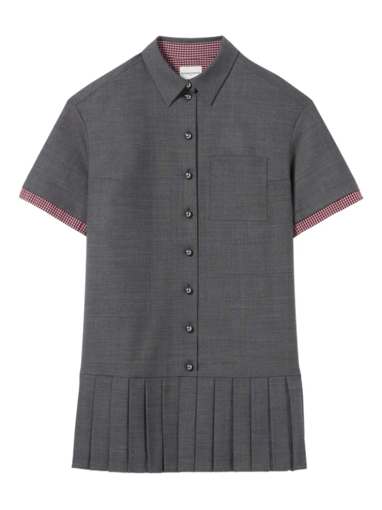 Claudie Pierlot платье-рубашка со складками, серый
Claudie Pierlot платье-рубашка со складками, серый