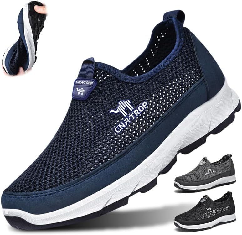 Мужские удобные мокасины Boxpopla с быстрой сушкой для прогулок, легкие походные туфли, слипоны из дышащей сетки, повседневная обувь, противоскользящие модные балетки, кроссовки для вождения, синий
Мужские удобные мокасины Boxpopla с быстрой сушкой для прогулок, легкие походные туфли, слипоны из дышащей сетки, повседневная обувь, противоскользящие модные балетки, кроссовки для вождения, синий