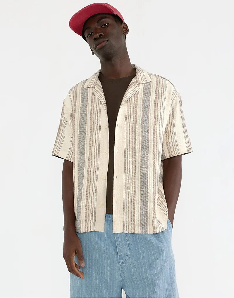 Рубашка Pull&Bear в деревенском стиле в полоску
Рубашка Pull&Bear в деревенском стиле в полоску