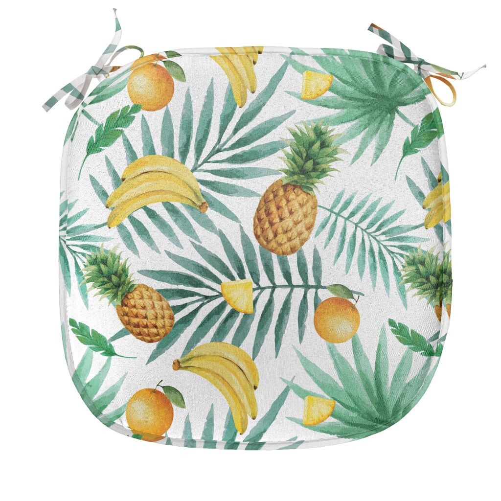 ABAKUHAUS Подушка для обеденного стула с акварелью, листья экзотических фруктов, декоративная водонепроницаемая подушка с ремнями для кухонных сидений, 40 см x 40 см, светло-коричневый зеленый желтый
ABAKUHAUS Подушка для обеденного стула с акварелью, листья экзотических фруктов, декоративная водонепроницаемая подушка с ремнями для кухонных сидений, 40 см x 40 см, светло-коричневый зеленый желтый