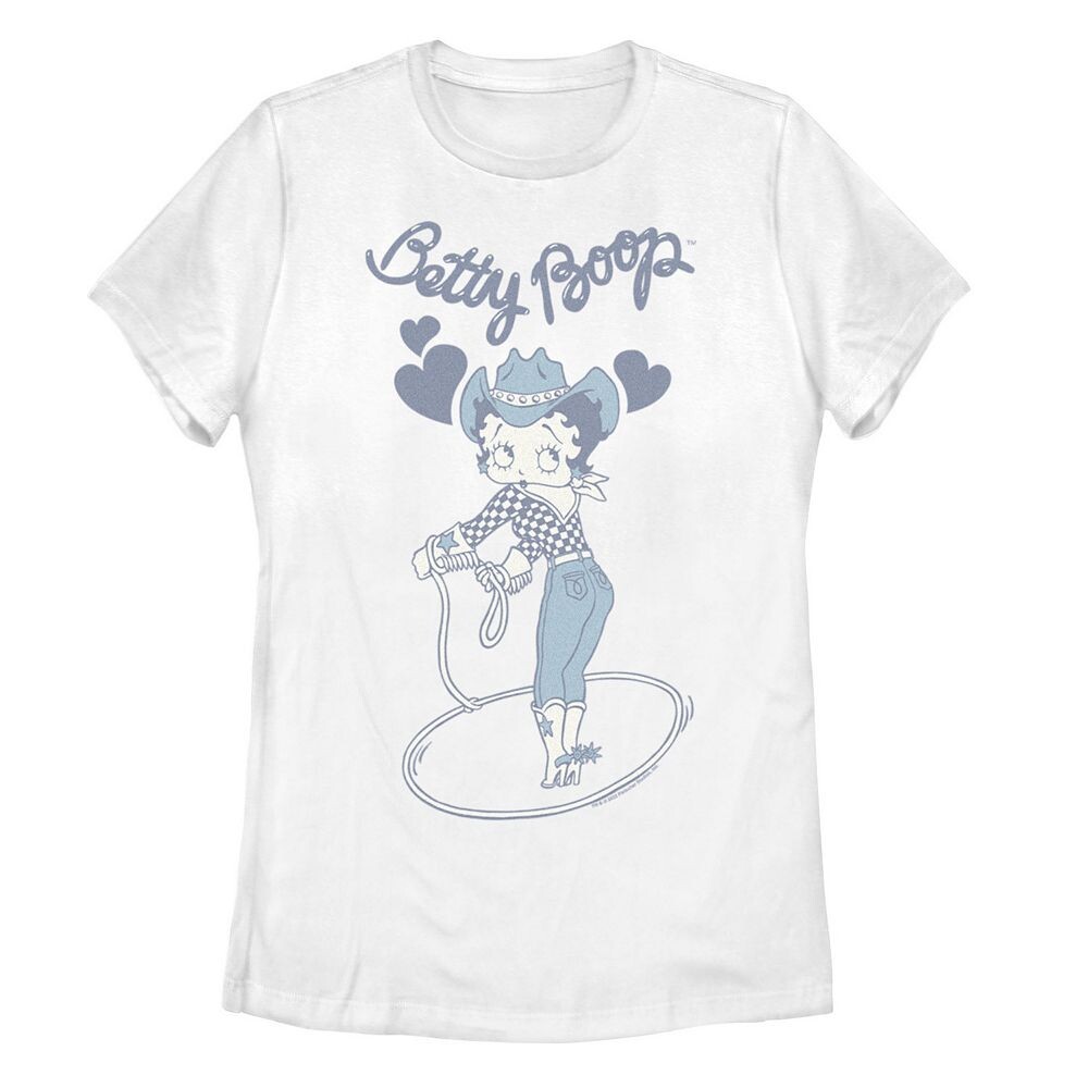 Футболка для юниоров Betty Boop Cowgirl Lasso Trick с рисунком Licensed Character, белый
Футболка для юниоров Betty Boop Cowgirl Lasso Trick с рисунком Licensed Character, белый