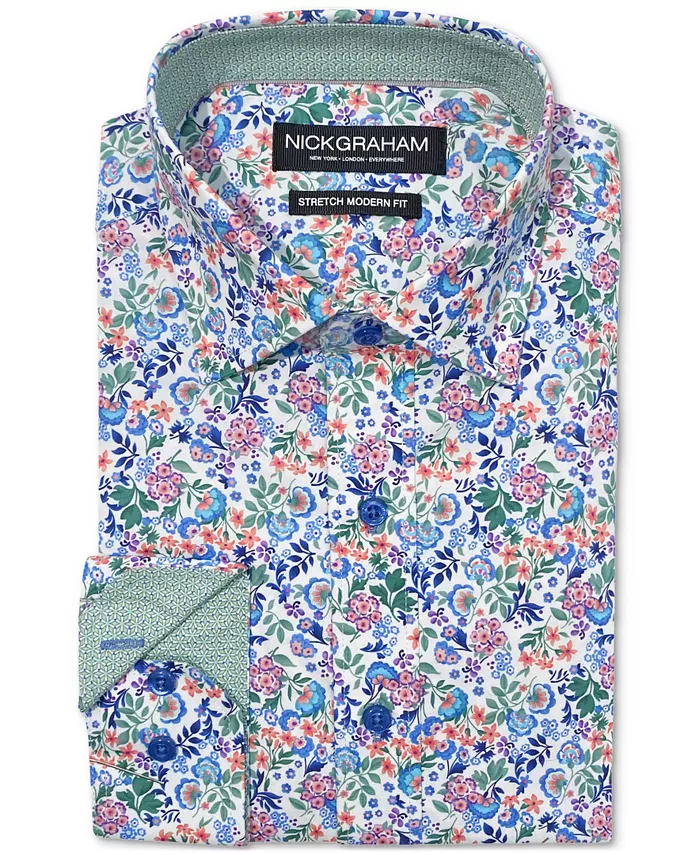 Мужская ботаническая рубашка с цветочным принтом Nick Graham, оранжевый
Мужская ботаническая рубашка с цветочным принтом Nick Graham, оранжевый