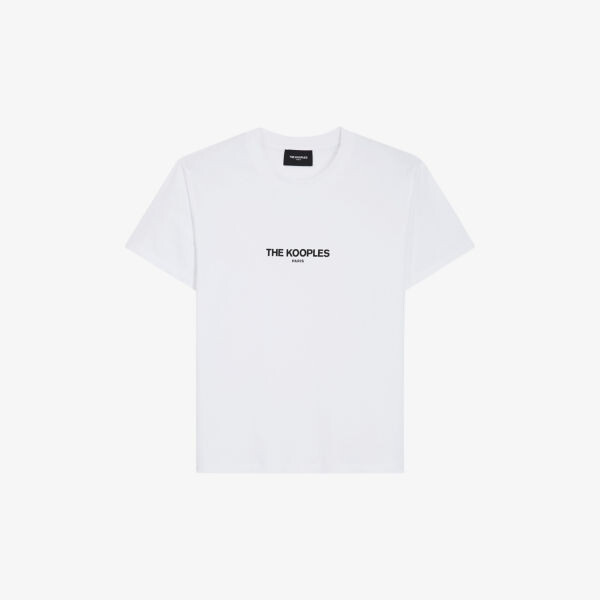 Футболка из хлопкового джерси с фирменным принтом The Kooples, цвет whi01
Футболка из хлопкового джерси с фирменным принтом The Kooples, цвет whi01