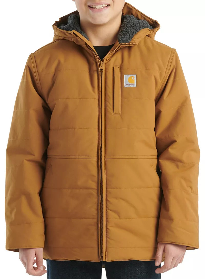 Утепленная куртка с капюшоном Carhartt Montana для мальчиков, цвет Carhartt Brown
Утепленная куртка с капюшоном Carhartt Montana для мальчиков, цвет Carhartt Brown