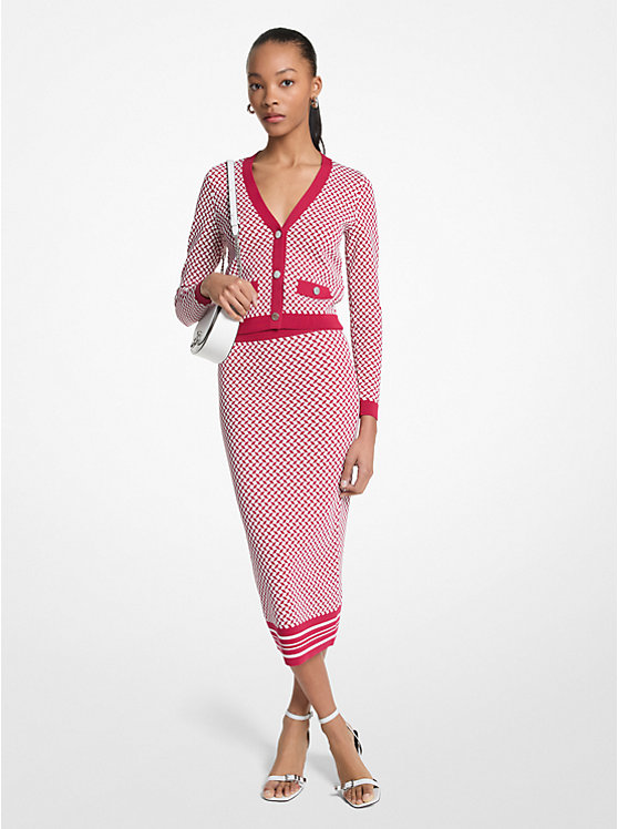 Юбка миди из жаккарда с плиточным узором Michael Kors, красный
Юбка миди из жаккарда с плиточным узором Michael Kors, красный