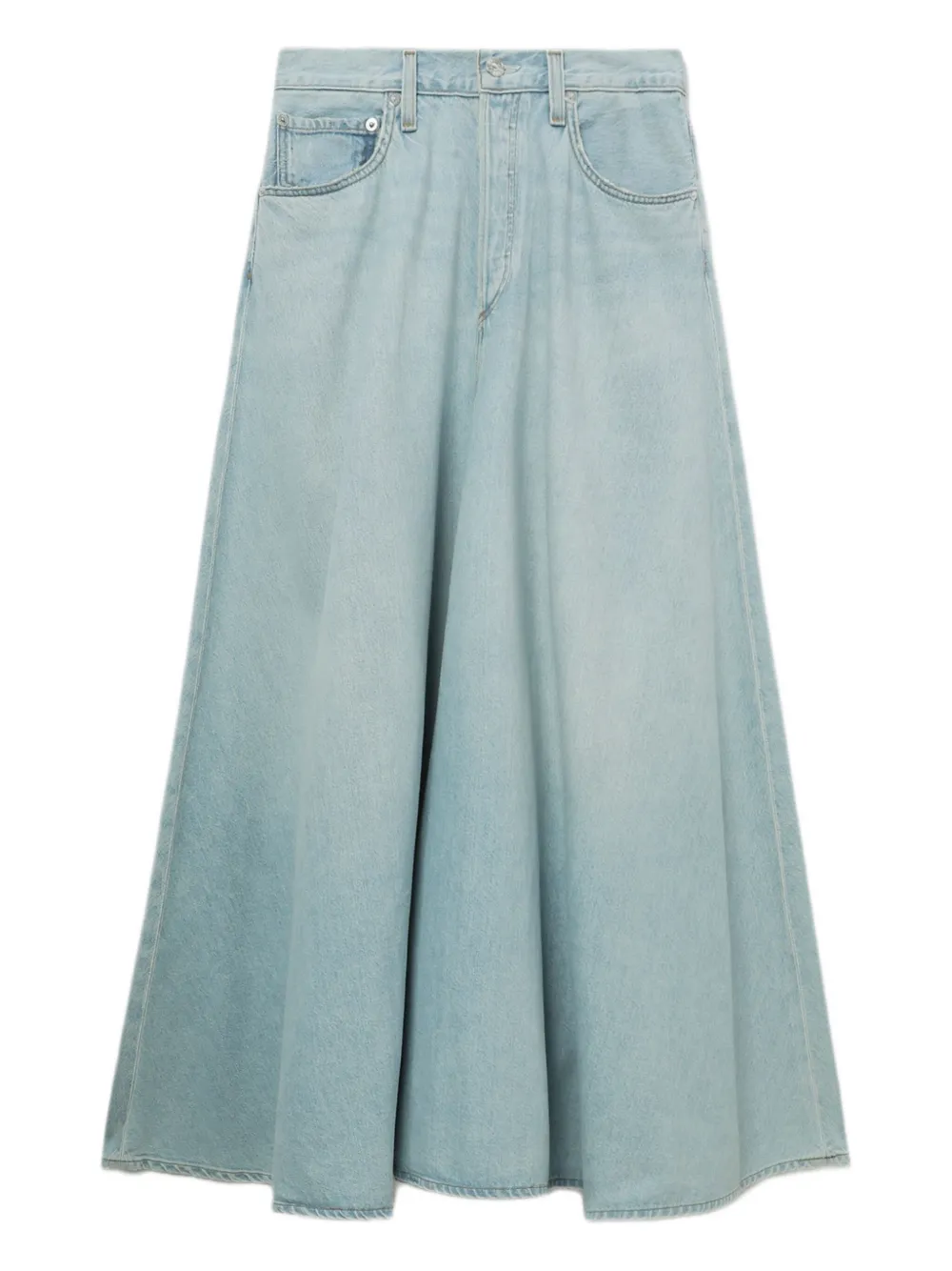 Расклешенная джинсовая юбка макси AGOLDE, синий
Расклешенная джинсовая юбка макси AGOLDE, синий