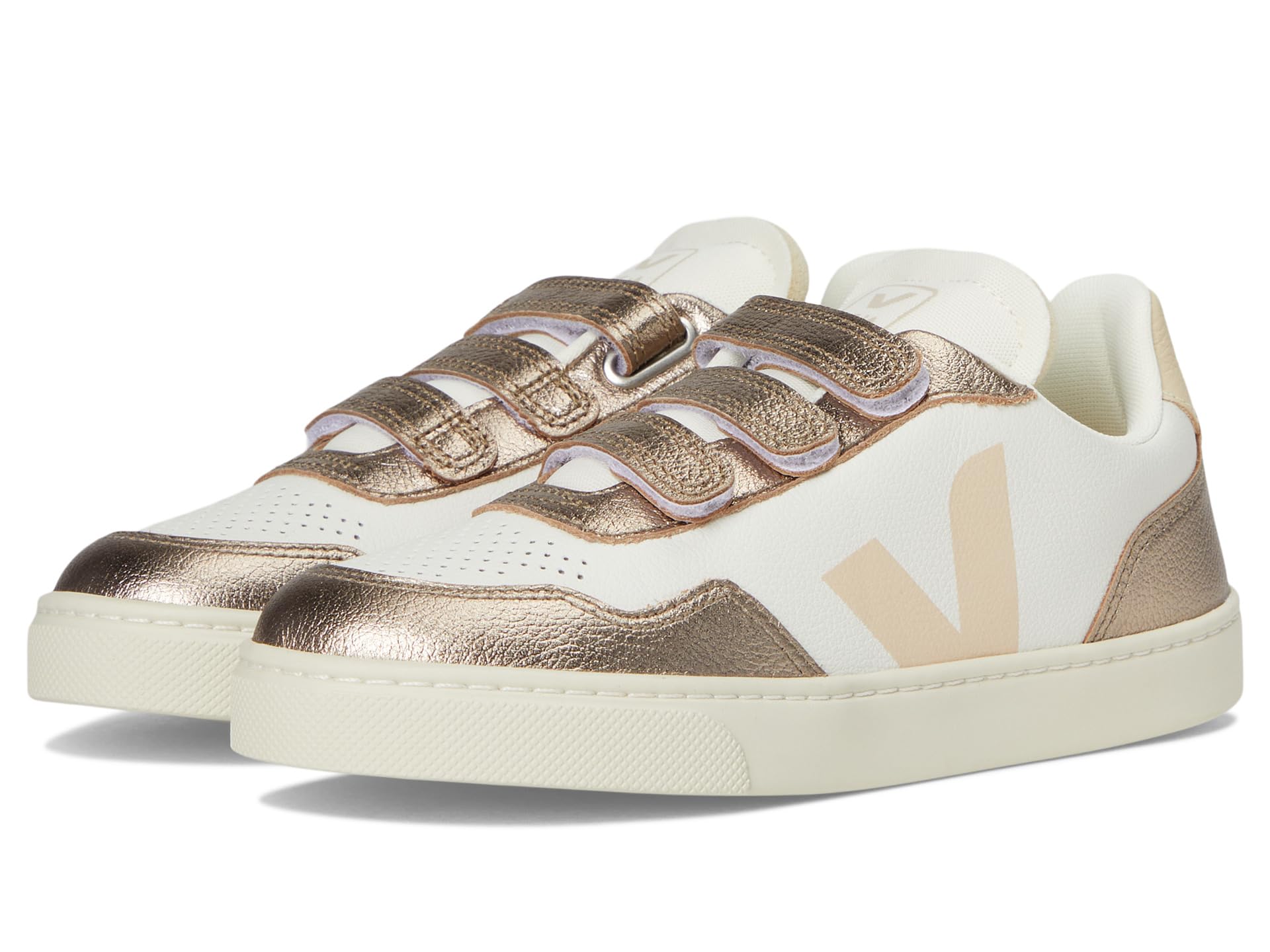 Кроссовки VEJA Kids Small V-90, цвет White Sable Bronze 
Кроссовки VEJA Kids Small V-90, цвет White Sable Bronze
