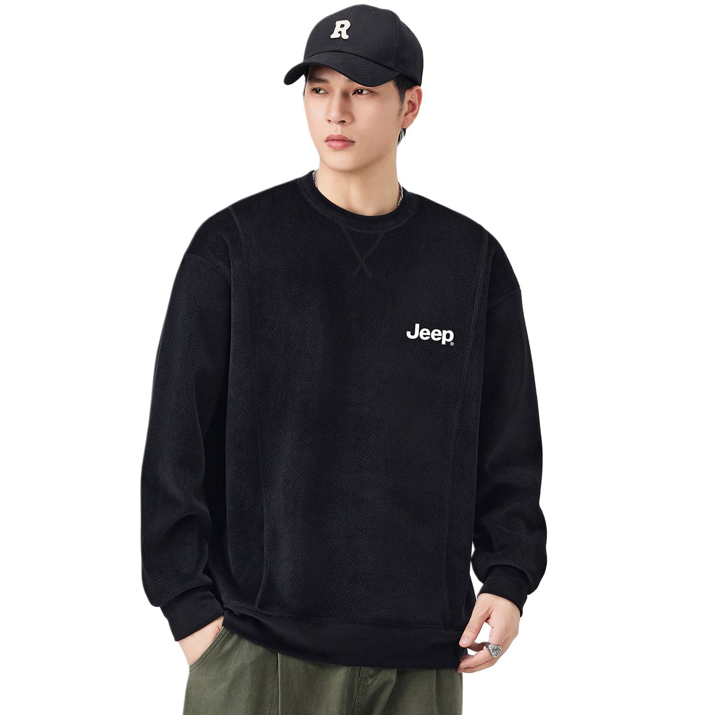Свитшот Unisex Crew Neck Moderate Regular Jeep, черный fleece-lined
Свитшот Unisex Crew Neck Moderate Regular Jeep, черный fleece-lined