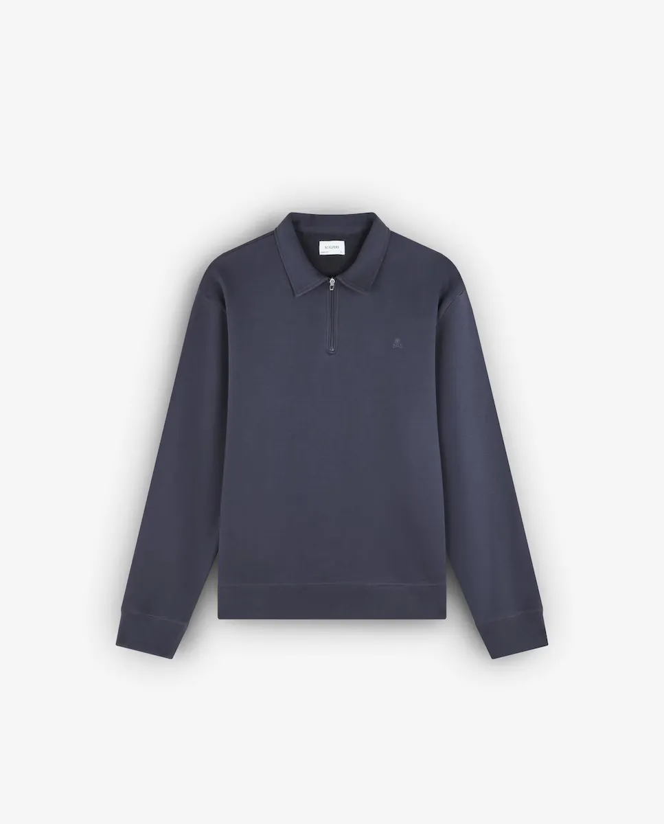 Мужская хлопковая толстовка с молнией Scalpers, темно-синий
Мужская хлопковая толстовка с молнией Scalpers, темно-синий