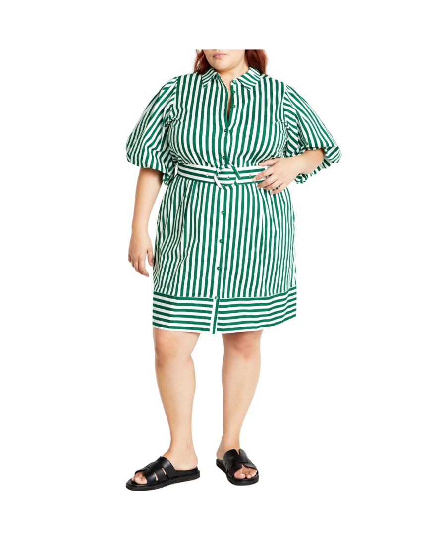 Женское полосатое майское платье CITY CHIC, Green stripe
Женское полосатое майское платье CITY CHIC, Green stripe