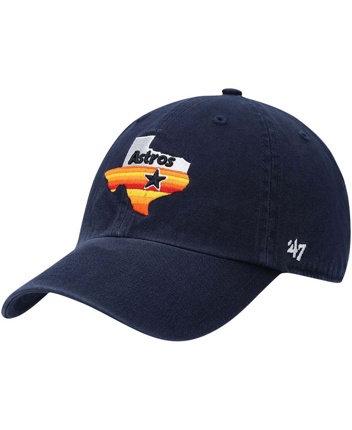Мужская темно-синяя регулируемая шляпа с логотипом Houston Astros 1984 Cooperstown Collection Clean Up '47 Brand 
Мужская темно-синяя регулируемая шляпа с логотипом Houston Astros 1984 Cooperstown Collection Clean Up '47 Brand