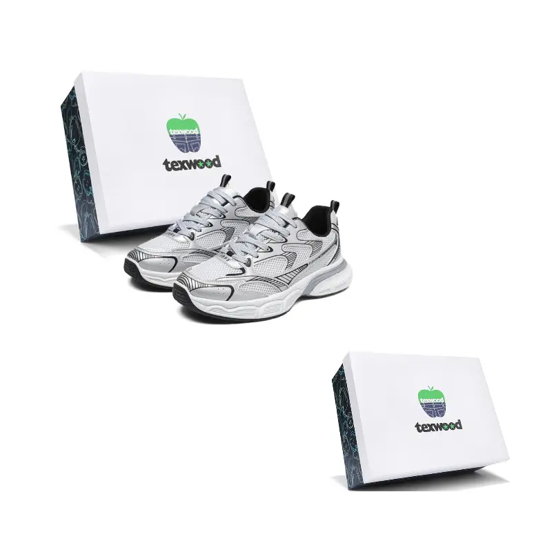 TEXWOOD Серебряные массивные кроссовки с амортизацией и поддержкой стопы мужские низкие, цвет Silver
TEXWOOD Серебряные массивные кроссовки с амортизацией и поддержкой стопы мужские низкие, цвет Silver