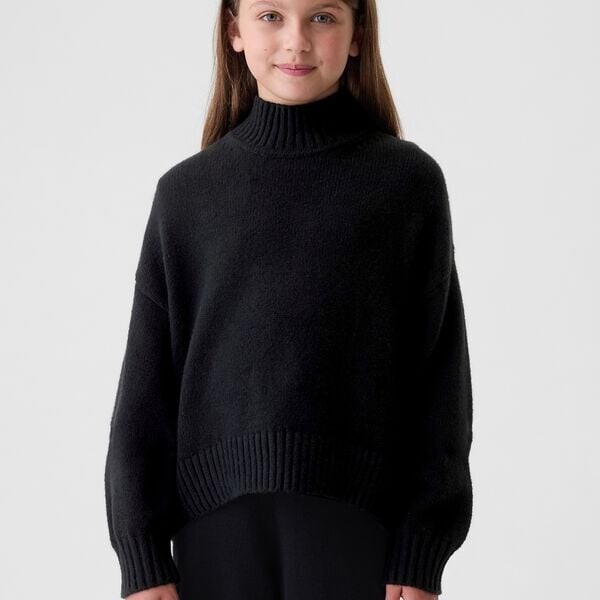 Свободный свитер с воротником-стойкой Gap, черный
Свободный свитер с воротником-стойкой Gap, черный