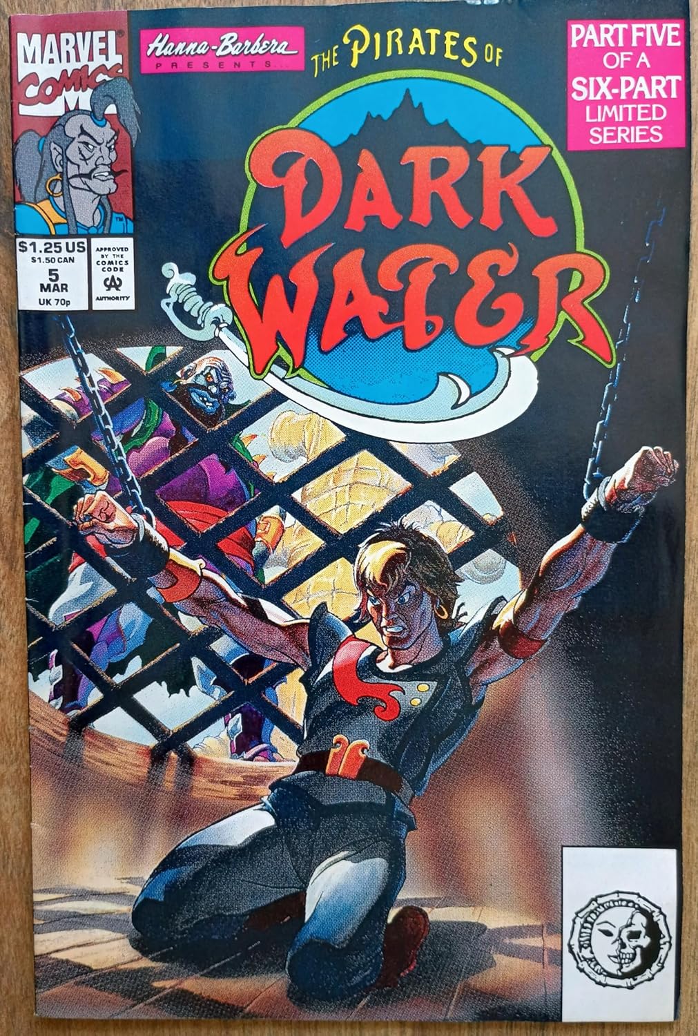 The Pirates of Dark Water: Betrayal; Vol. 1, No. 5, March 1992, Part Five of a Six-Part Series (Marvel Comics)
The Pirates of Dark Water: Betrayal; Vol. 1, No. 5, March 1992, Part Five of a Six-Part Series (Marvel Comics)